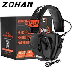 حماية الأذن ZOHAN الإلكترونية لحماية السمع Sparta Active Protector للرماية، سدادات أذن NRR 23 ديسيبل لتقليل الضوضاء